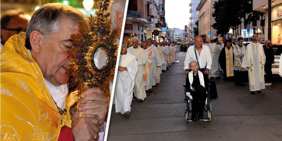 Corpus Domini ‘23. La preghiera dell’arcivescovo in Piazza Duomo per Corpus Domini ‘23. La preghiera dell’arcivescovo in Piazza Duomo per la pace e per il Papa