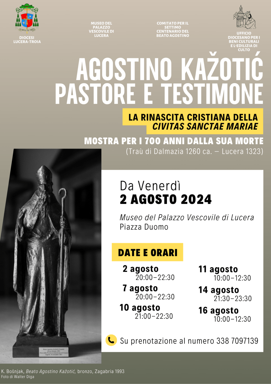 Mostra per il beato Agostino Kažotić