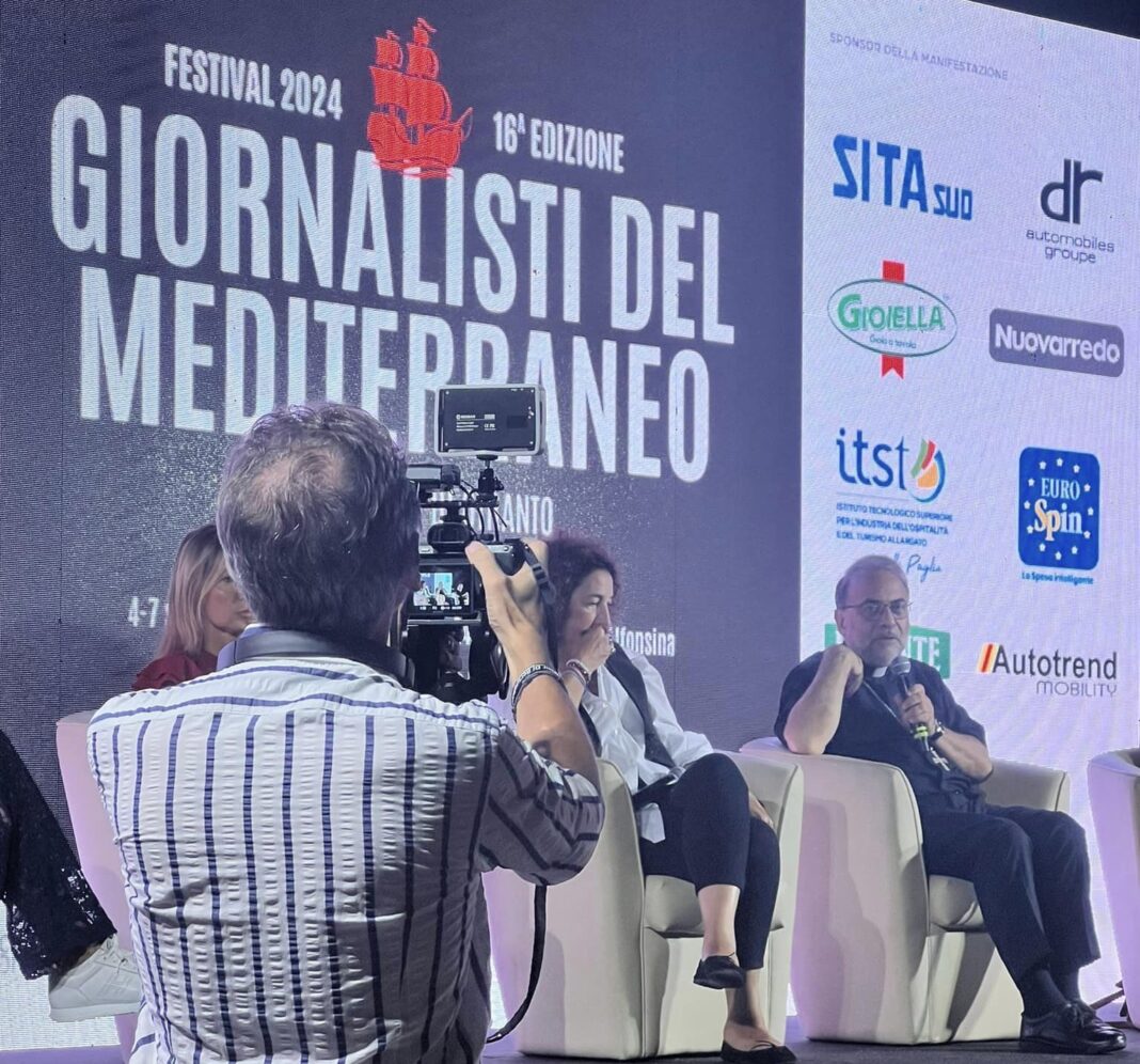 MONS. NERI OSPITE DEL FESTIVAL GIORNALISTI DEL MEDITERRANEO