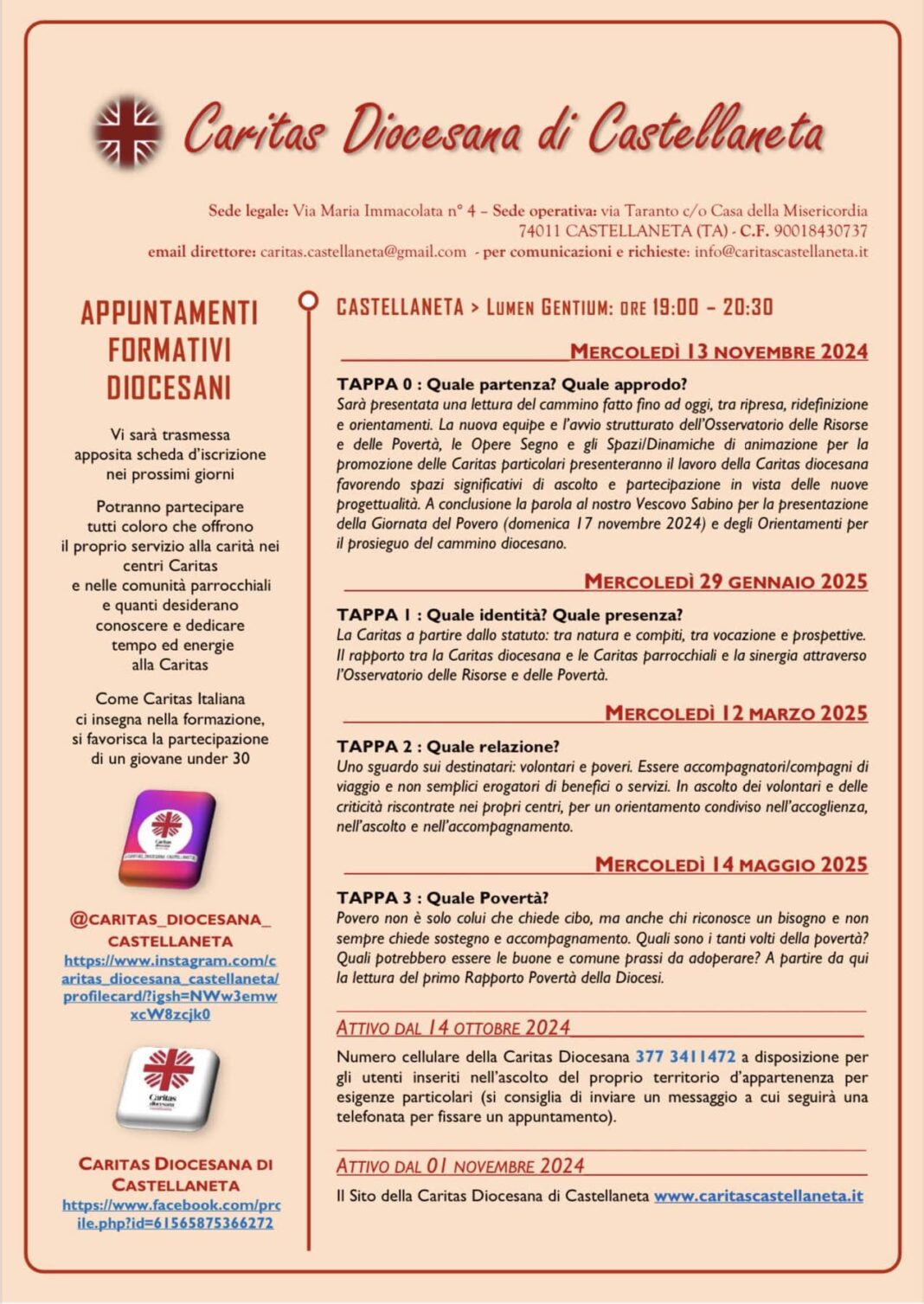 appuntamenti formativi – Diocesi di Castellaneta