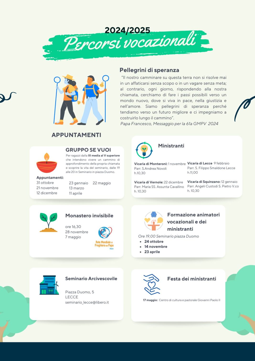 Percorsi vocazionali 2024-25 – Sito Ufficiale dell'ArciDiocesi di Lecce
