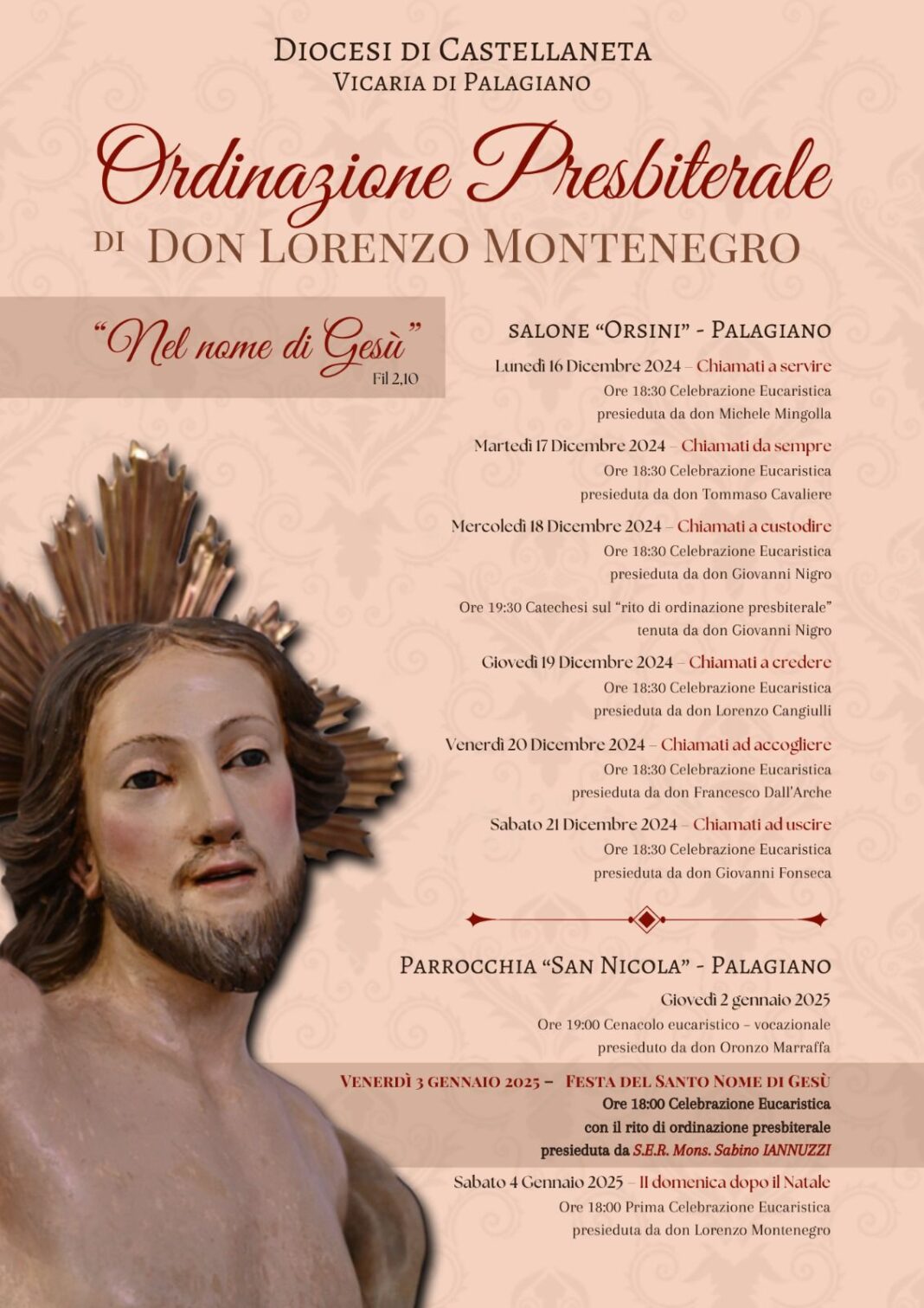 Ordinazione Presbiterale del Diacono Don Lorenzo Montenegro – Diocesi di Ordinazione Presbiterale del Diacono Don Lorenzo Montenegro – Diocesi di Castellaneta