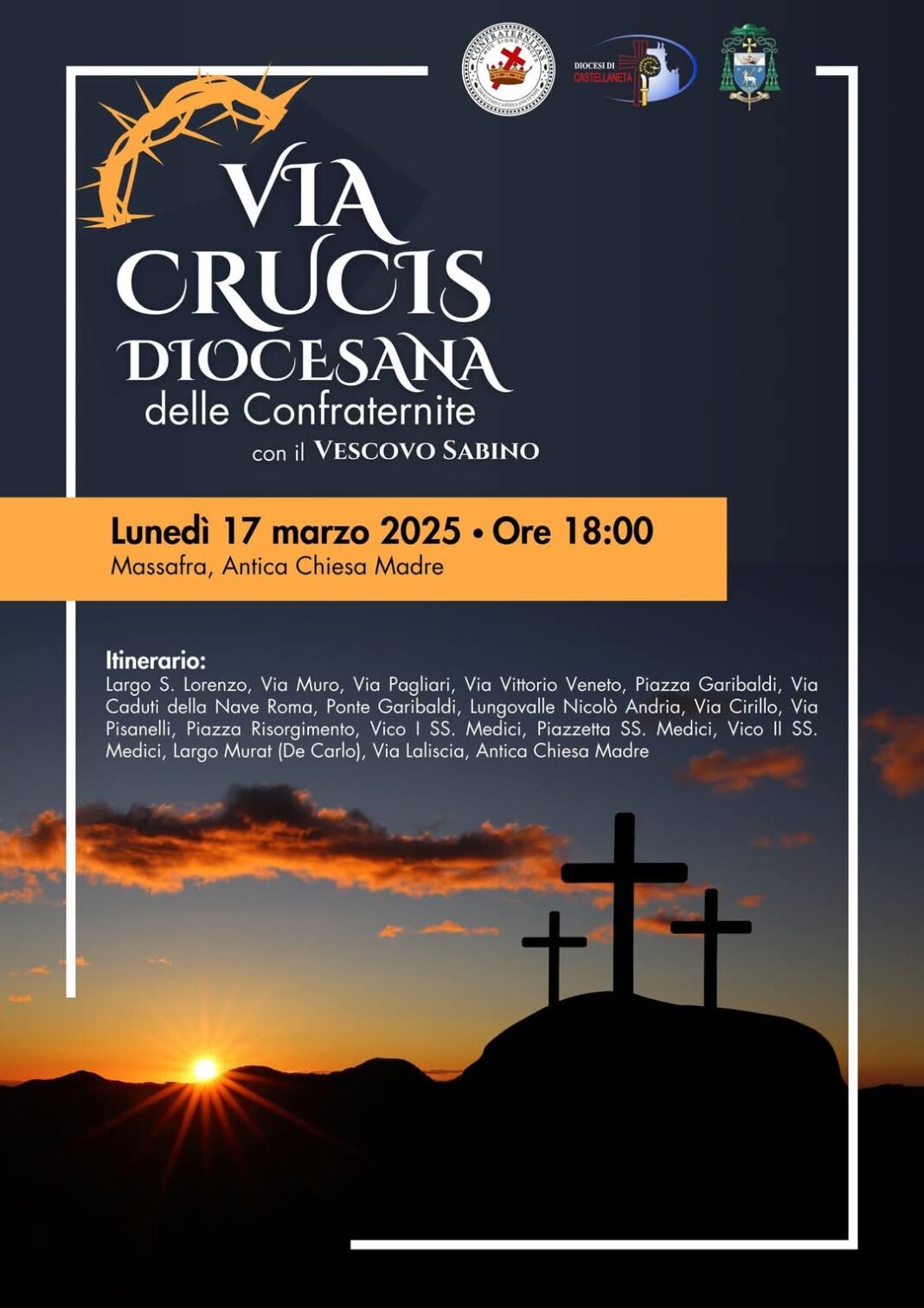 Via Crucis diocesana delle Confraternite 2025