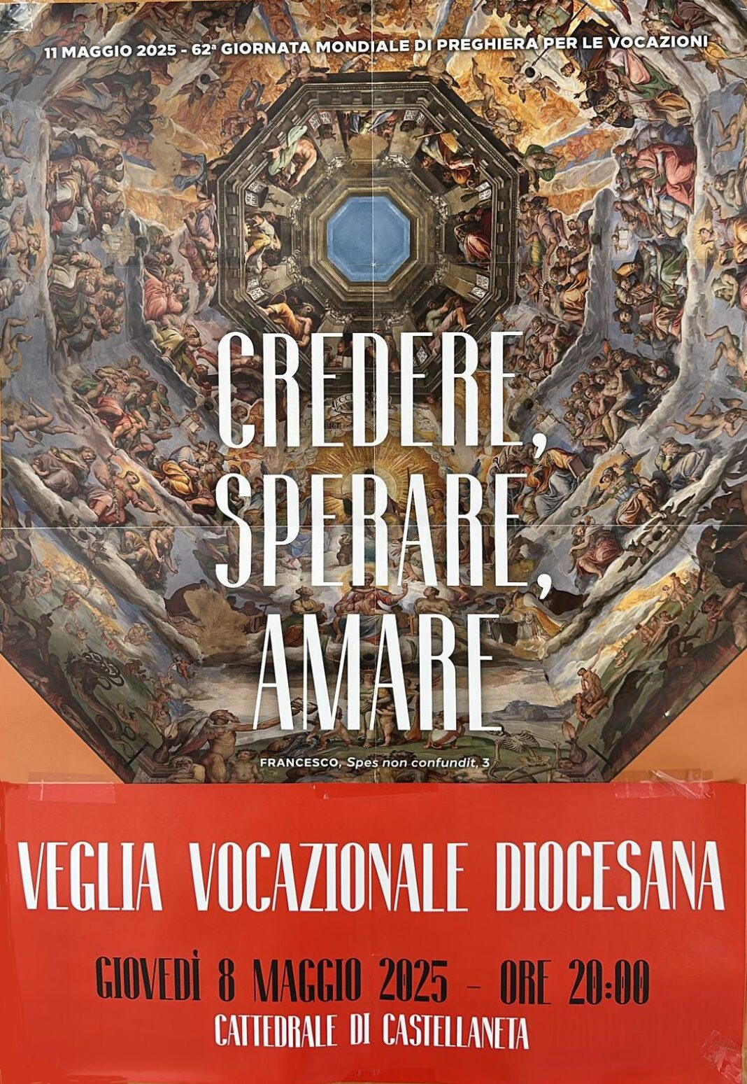 “Credere, Sperare, Amare”. Veglia vocazionale diocesana per la 62.ma Giornata Mondiale di Preghiera per le Vocazioni