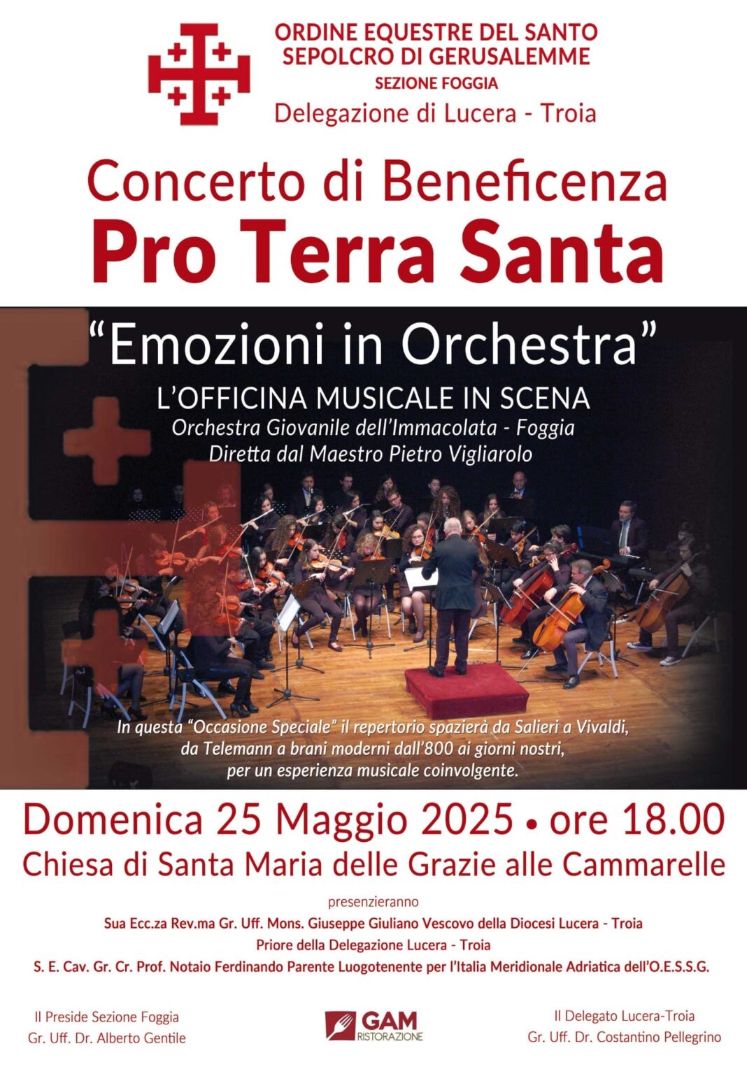 Concerto pro Terra Santa - Diocesi di Lucera-Troia