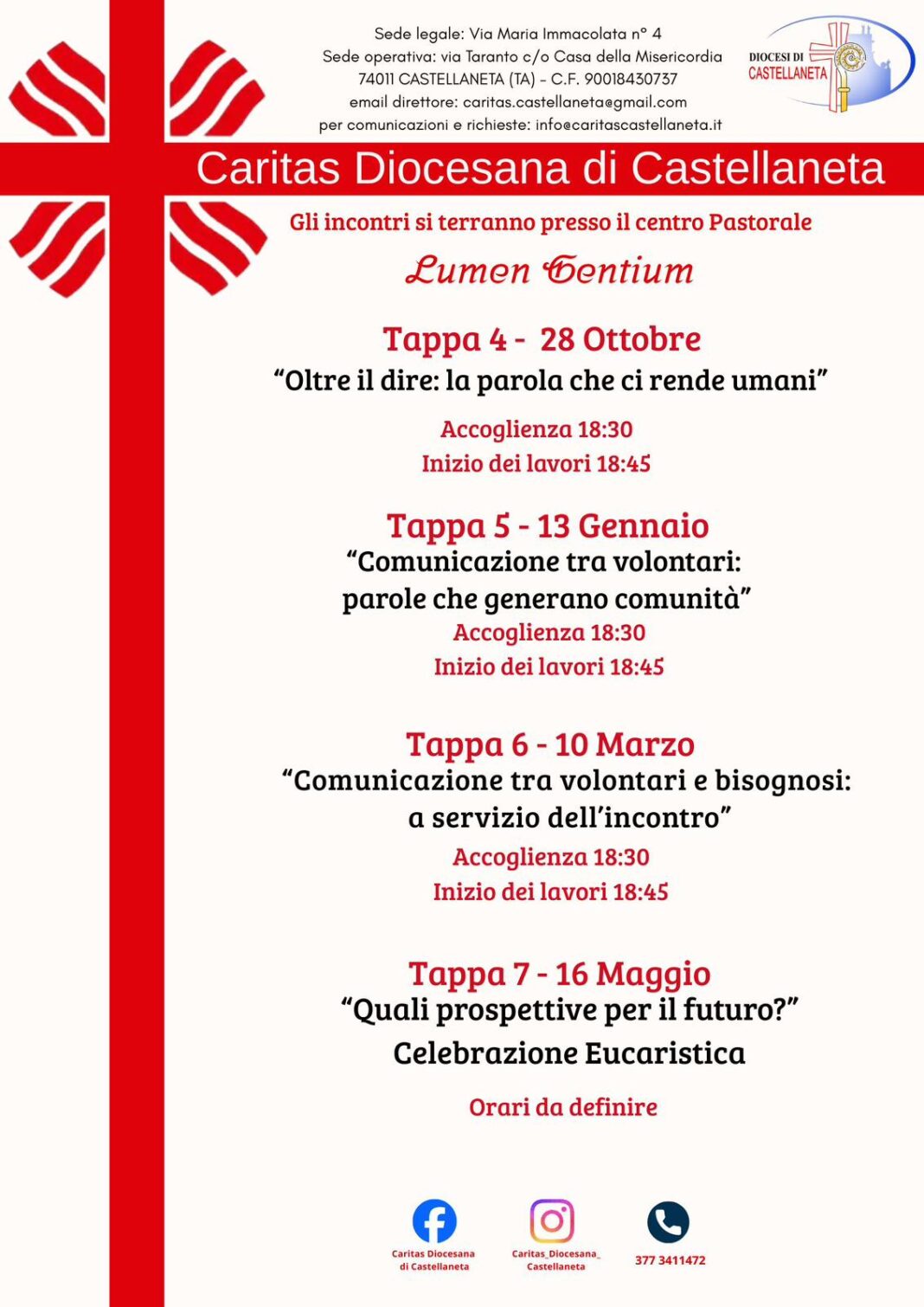 appuntamenti formativi – Diocesi di Castellaneta appuntamenti formativi – Diocesi di Castellaneta