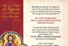 Santa Messa per il 25° anniversario dell’ordinazione presbiterale di don Cataldo Letizia Santa Messa per il 25° anniversario dell’ordinazione presbiterale di don Cataldo Letizia