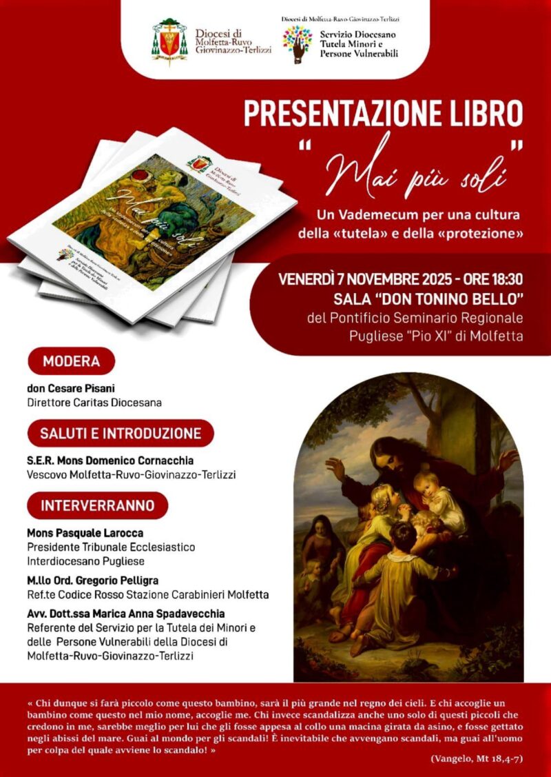 la Diocesi rinnova il suo impegno per la tutela dei la Diocesi rinnova il suo impegno per la tutela dei minori e delle persone vulnerabili – Diocesi di Molfetta-Ruvo-Giovinazzo-Terlizzi