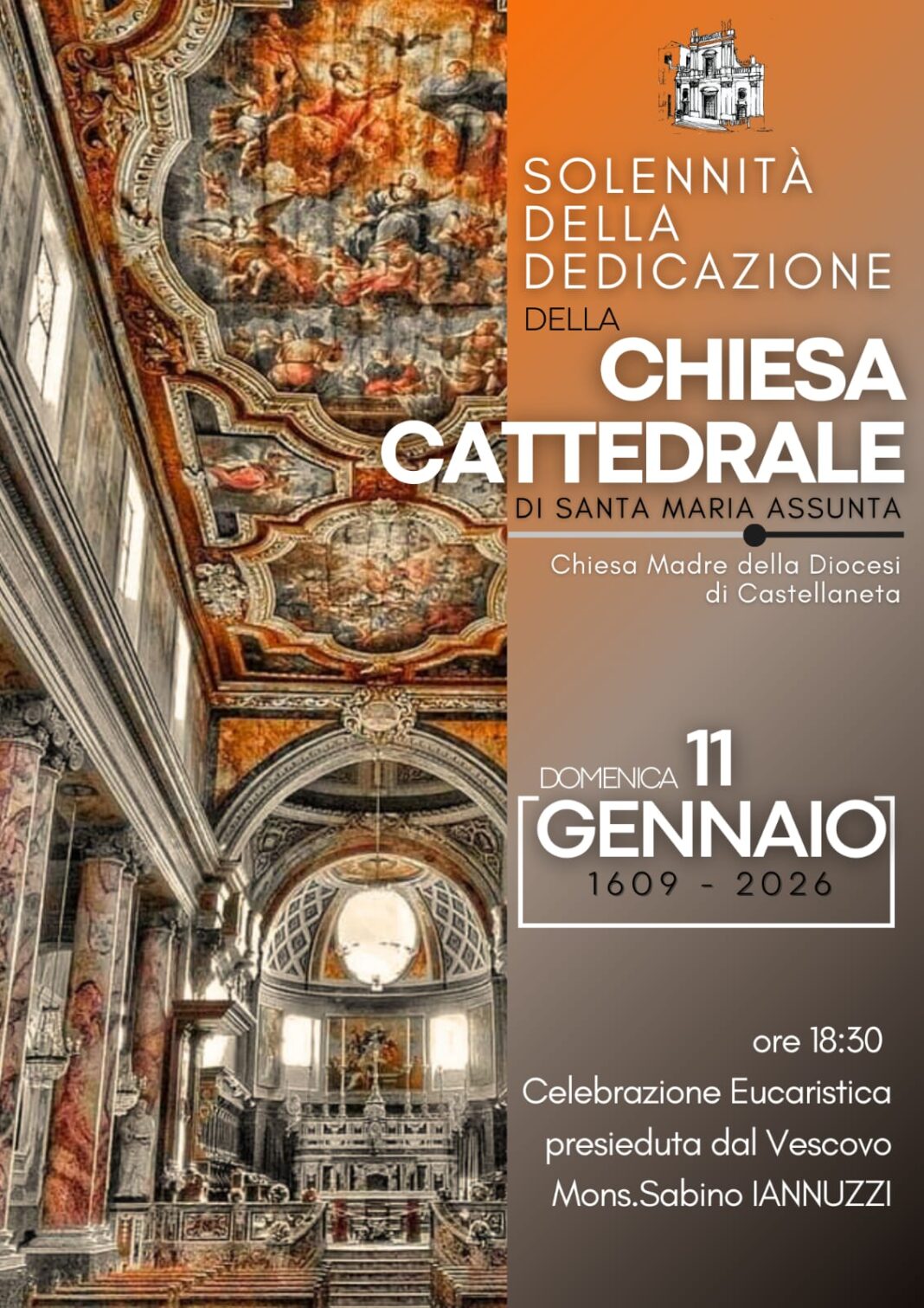 Solennità della Dedicazione della Chiesa Cattedrale: Santa Messa presieduta da Mons. Sabino Iannuzzi