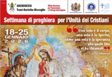 SETTIMANA DI PREGHIERA PER L’UNITA’ DEI CRISTIANI 2025. IL PROGRAMMA DEGLI INCONTRI NELL’ARCIDIOCESI DI TRANI-BARLETTA-BISCEGLIE SETTIMANA DI PREGHIERA PER L’UNITA’ DEI CRISTIANI 2025. IL PROGRAMMA DEGLI INCONTRI NELL’ARCIDIOCESI DI TRANI-BARLETTA-BISCEGLIE