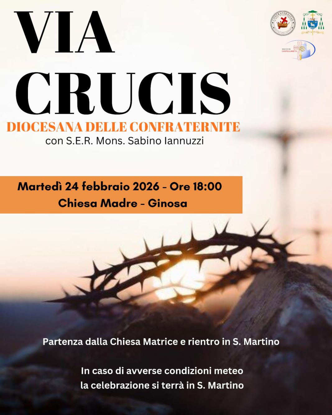 Via Crucis diocesana delle Confraternite – Diocesi di Castellaneta