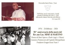 TRANI. DON MIMI’ DI MARTINO: 50° ANNIVERSARIO DELLA SUA MORTE TRANI. DON MIMI’ DI MARTINO: 50° ANNIVERSARIO DELLA SUA MORTE