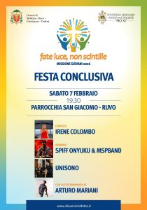 sabato 7 febbraio la festa conclusiva a Ruvo – Diocesi sabato 7 febbraio la festa conclusiva a Ruvo – Diocesi di Molfetta-Ruvo-Giovinazzo-Terlizzi