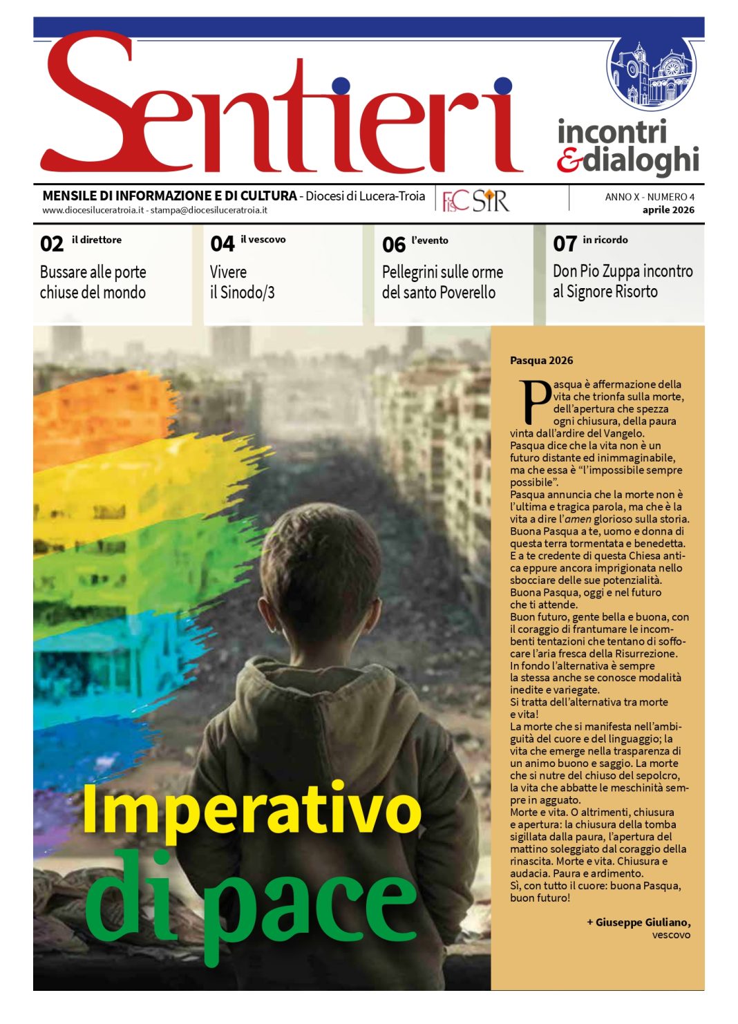 Imperativo di pace - Diocesi di Lucera-Troia