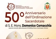 La Diocesi in festa per il 50° anniversario di ordinazione sacerdotale del vescovo Domenico Cornacchia La Diocesi in festa per il 50° anniversario di ordinazione sacerdotale del vescovo Domenico Cornacchia