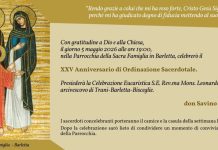 DON SAVINO FILANNINO CELEBRA IL 25° ANNIVERSARIO DI ORDINAZIONE SACERDOTALE DON SAVINO FILANNINO CELEBRA IL 25° ANNIVERSARIO DI ORDINAZIONE SACERDOTALE